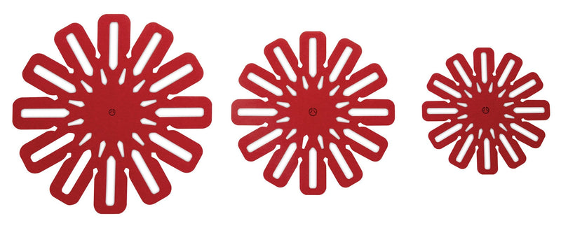 Classic Cookware Protectors for Pots and Pans, Red, 5-pc W0523