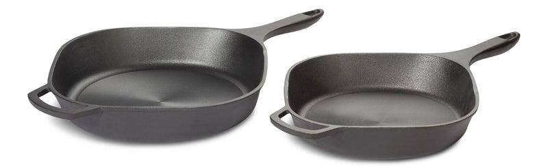 Pre-Seasoned Smooth Release Cast Iron Skillet, Oven Safe, Black, 12-in O4368