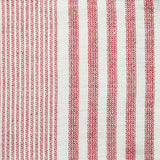 Striped Cotton Terry Square Dish Cloths, Red, 4-pk