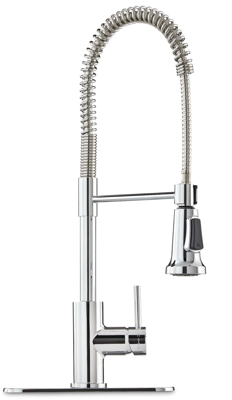 Gourmet Single-Handle Pull-Down Kitchen Faucet, Chrome I1250