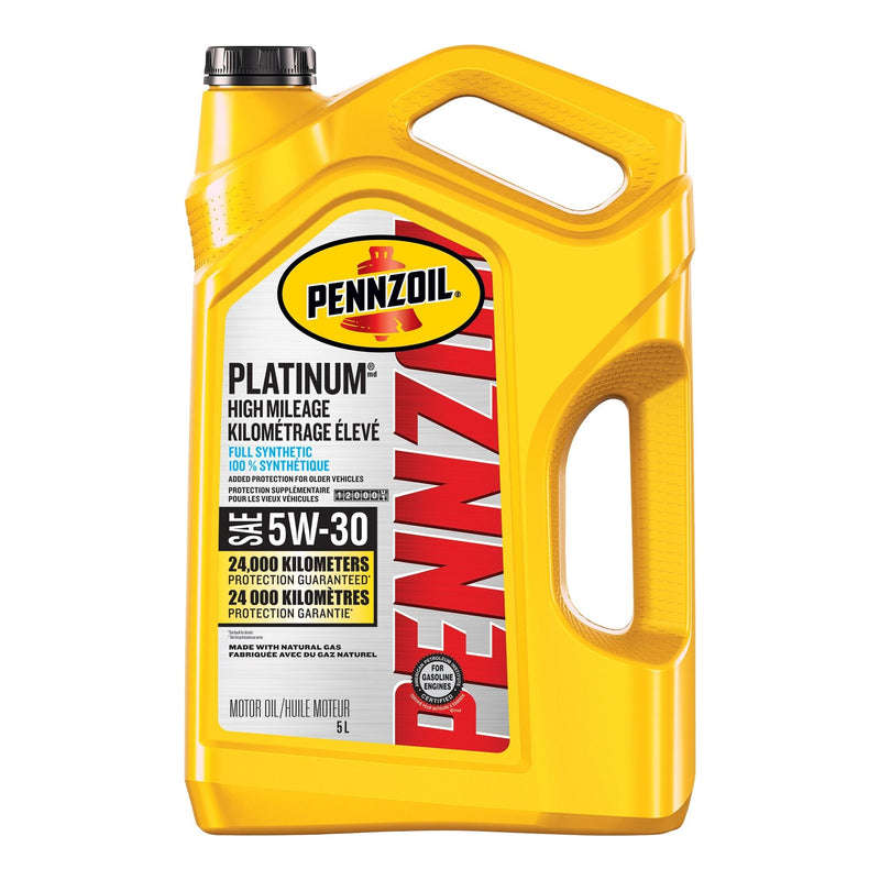 Platinum High Mileage 5W30 Synthetic Engine/Motor Oil, 5-L Y4059