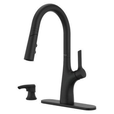 Ceylon Pull-Down Kitchen Faucet, Matte Black C0597