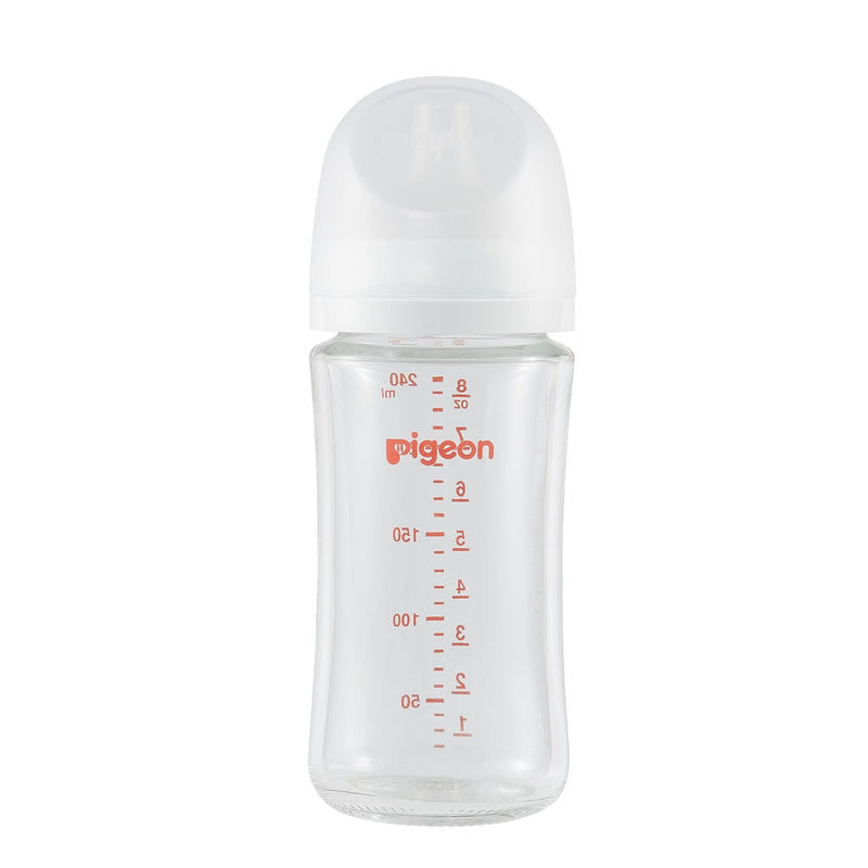 Glass Bottle with Silicone Nipple (M), 8-oz, 3 Months+ I0603