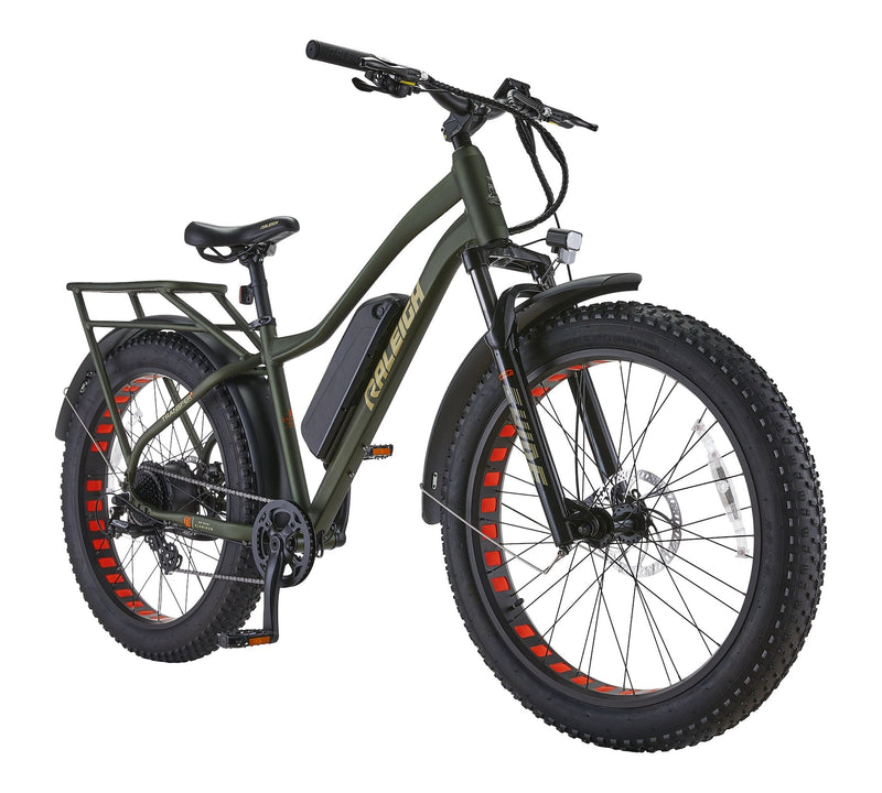 Quanta All-Terrain Lightweight Electric Bicycle with Front & Rear Lights, 26-in Wheel, Green Y7315