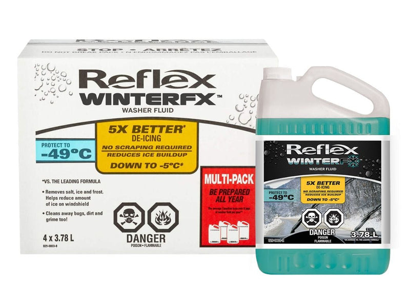 WinterFx Windshield Winter Washer Fluid, -49°C, 3.78L, 4-pk V9591