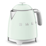 50's 1400W Retro Style Electric Mini Countertop Kettle with Cordless Base, Pastel Green, 0.8-L