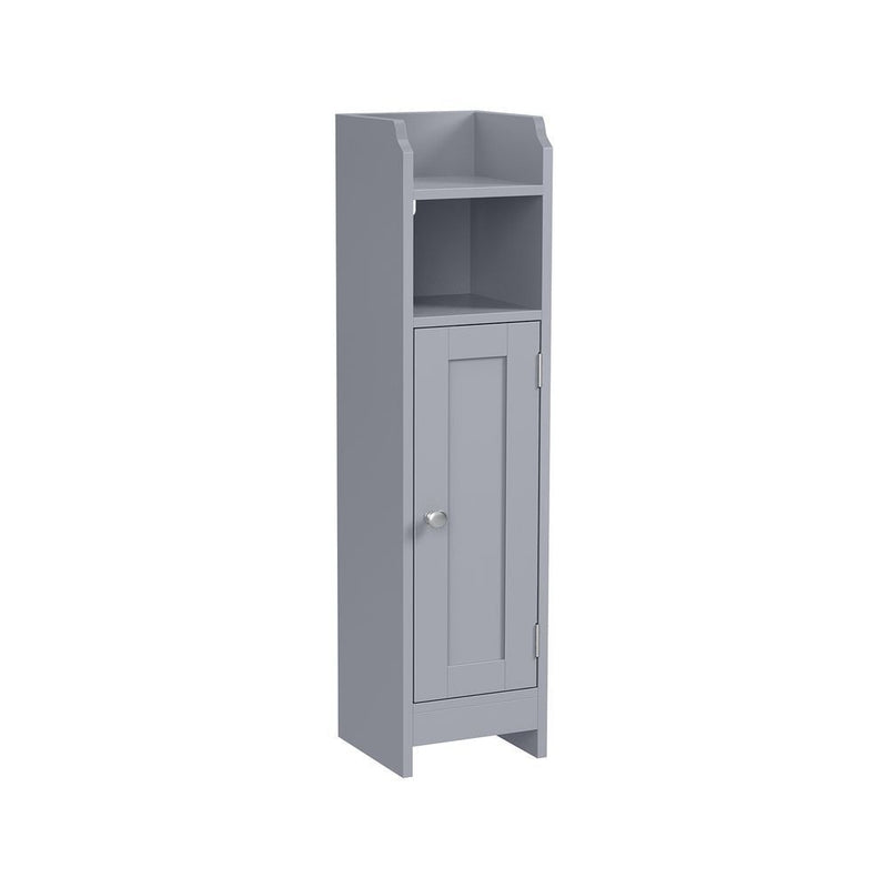 Home 6-Tier Dove Grey Cabinet with 5 Adjustable Shelves P1372