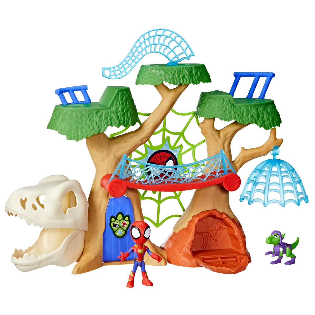 His Amazing Friends Dino-Webs Treehouse Playset with Toys, Ages 3+