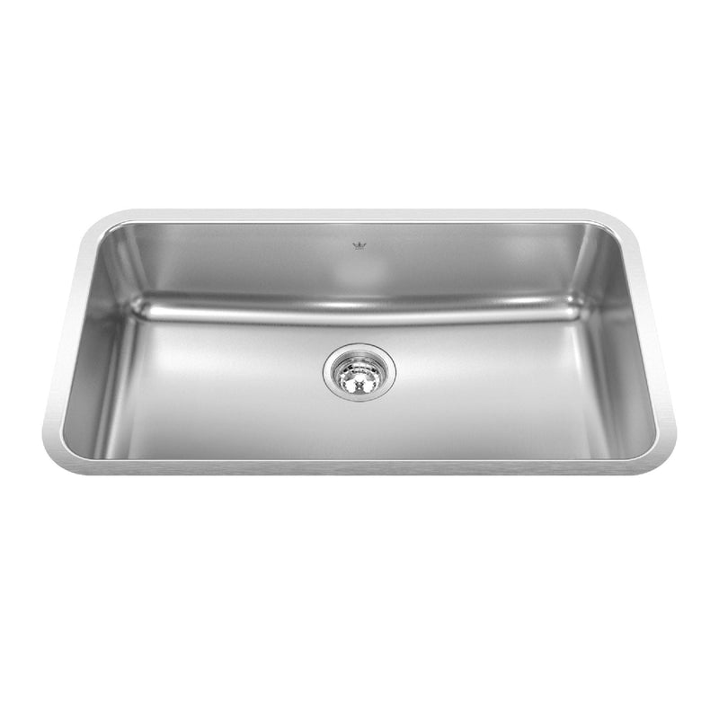 Single Stainless Steel Sink, 32.75x18.75-in Q1352