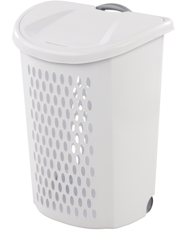 Bushel Ultra Laundry Hamper with Wheels, 20.1 L x 15.4 W x 26.75-in H M6209