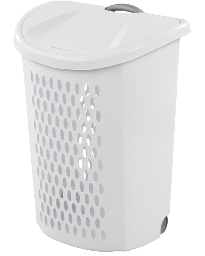 Bushel Ultra Laundry Hamper with Wheels, 20.1 L x 15.4 W x 26.75-in H M6209