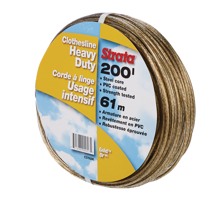 Gold Heavy Duty Clothesline, 200-ft H9991