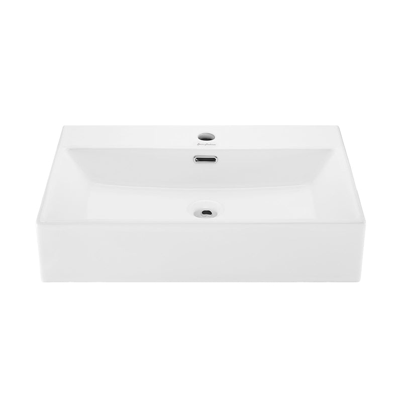 Claire Rectangle Wall-Mount Bathroom Sink, 24-in N4076