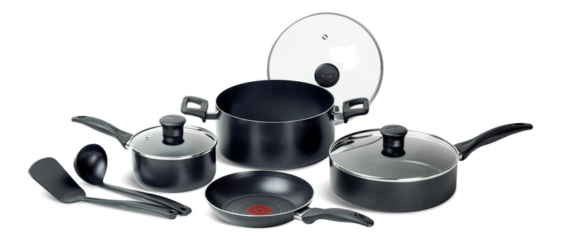 Viva Non-Stick Cookware Set, Black, 9-pc F1184