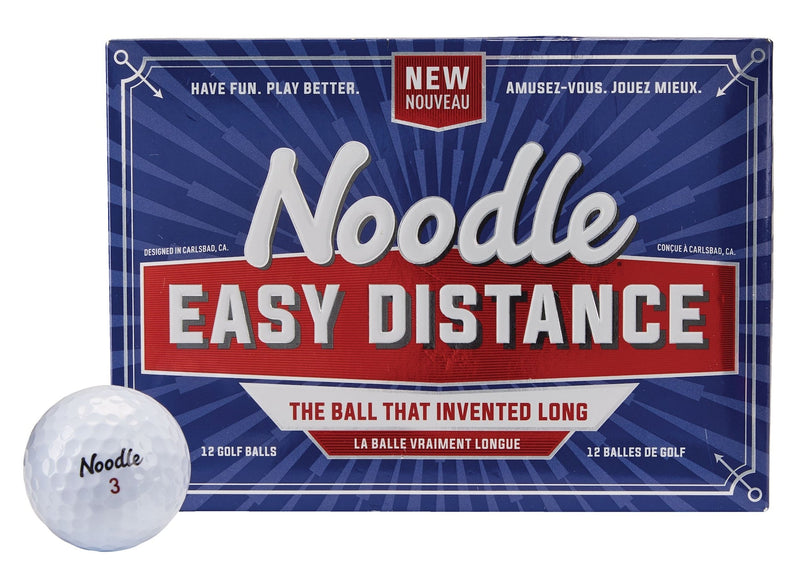 Noodle Easy Distance Golf Balls, White, 12-pk K7300
