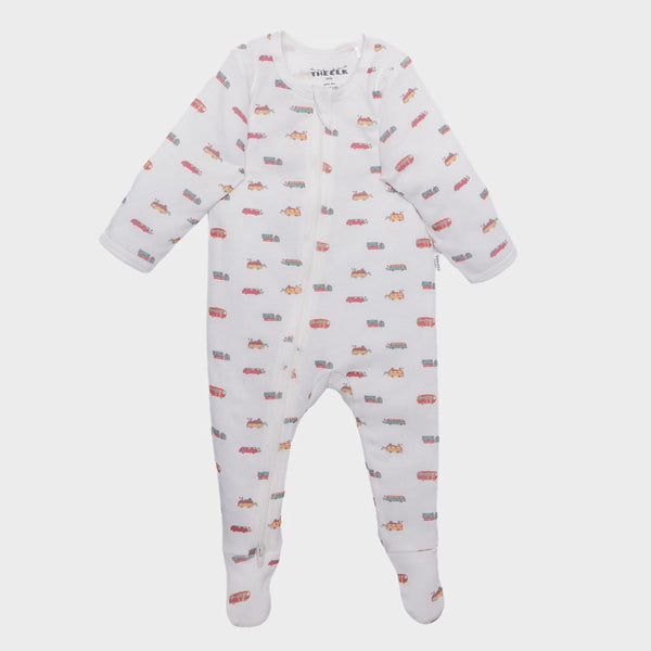 Camping Print Premium Organic Cotton Zippy, Various Sizes R0491