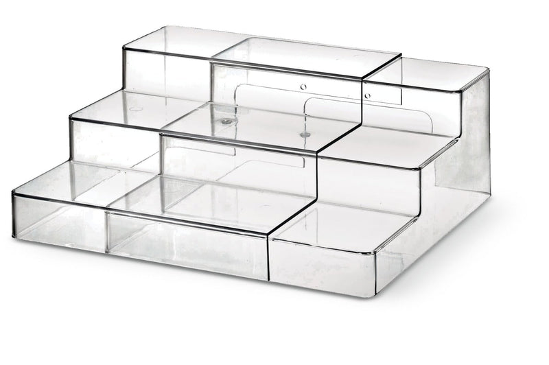 Clear 3-Tier Expandable Organizing Storage Shelf N8308