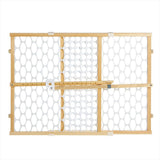 Quick Fit Oval Mesh Wooden Baby Safety Gate