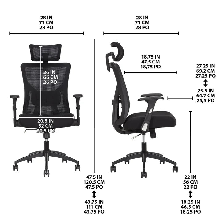 TrueWellness Mesh Office Chair T1525