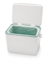 Plastic Rectangular Compost Bin, White, 4-L
