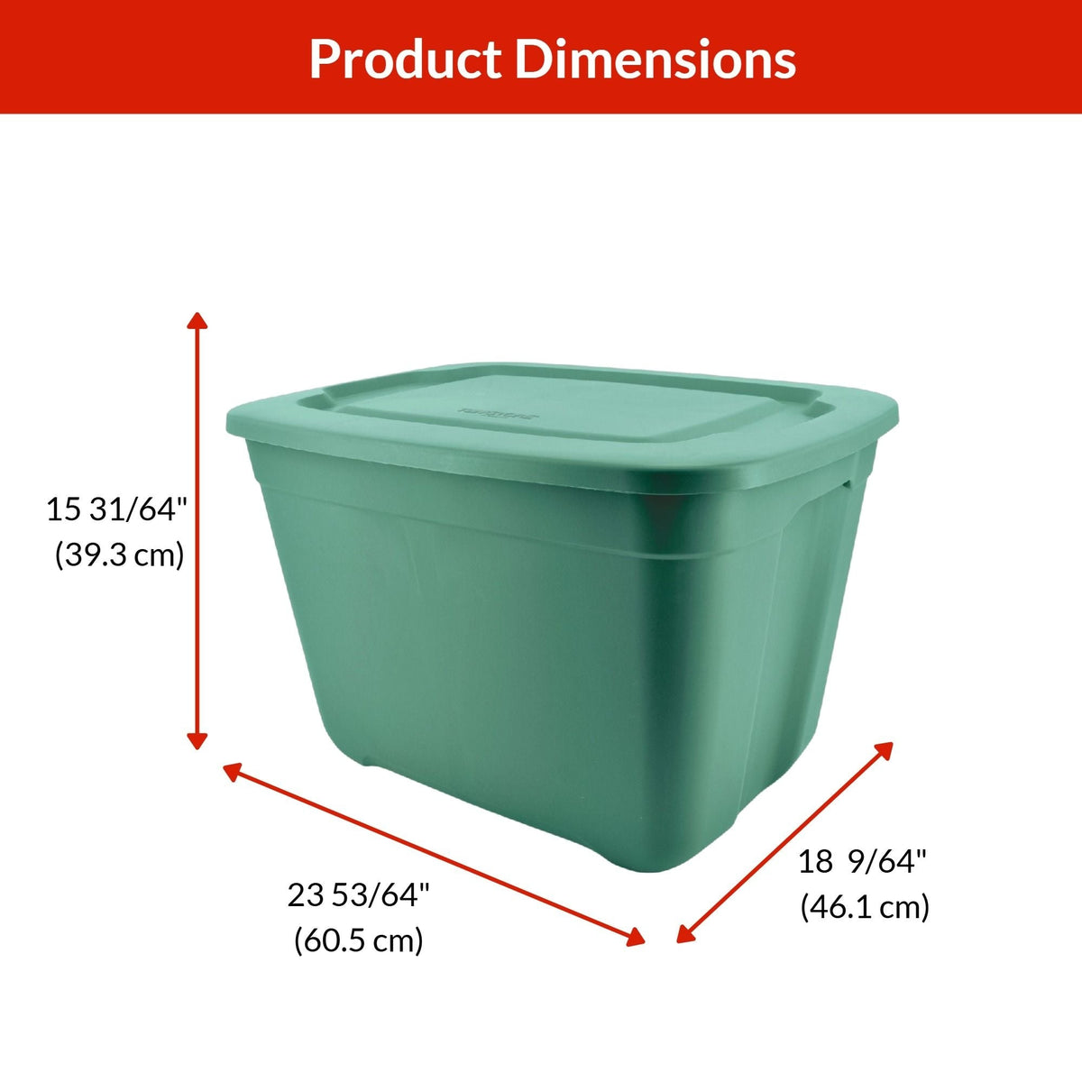 Restore Stackable Storage Box with Lid, 68-L