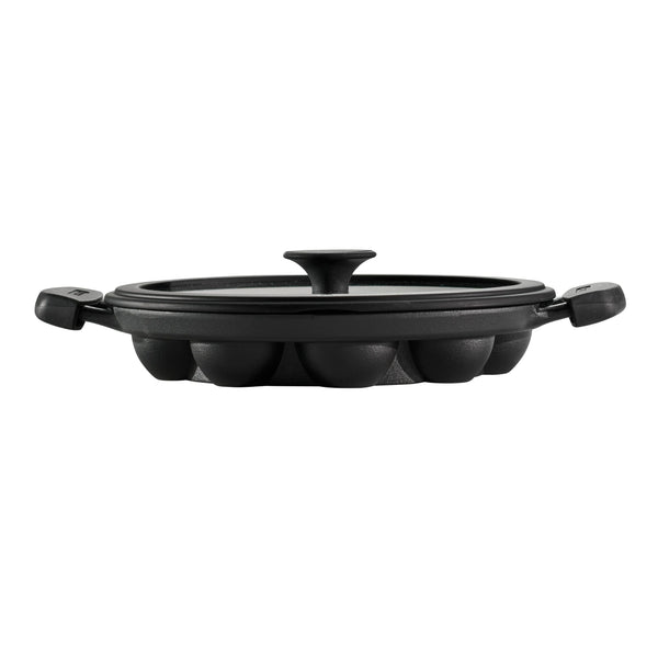 Pre-Seasoned Cast Iron Paniyarrakal with Lid H6157