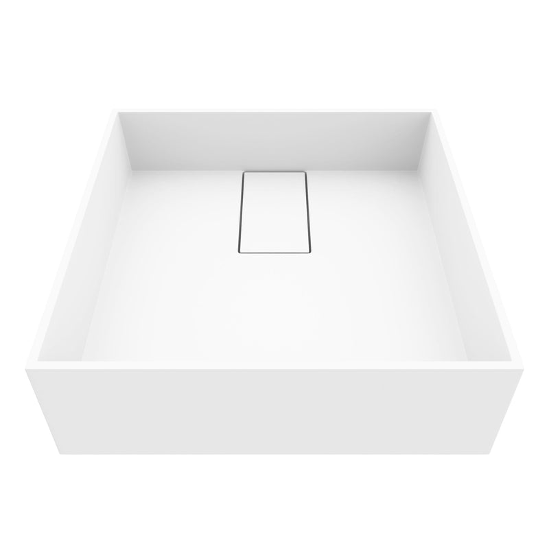 Bryant 15x15-in Deep White Bathroom Sink/Basin with Square Vessel M4070