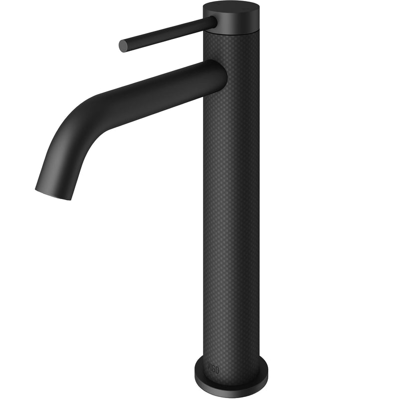 Lexington Single Handle Vessel Sink Bathroom Faucet with cFiber Body, Matte Black O3246