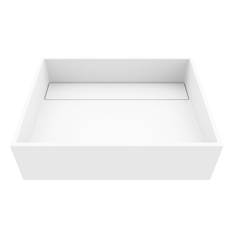 Montauk 18x13-in Deep White Bathroom Sink/Basin with Rectangular Vessel Z5708