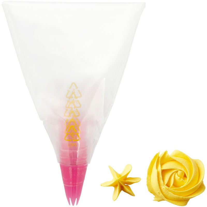 Disposable Piping Decorating Bag Tip Fuse, Clear, 6-pk, for Baking/Cake Decoration P8143