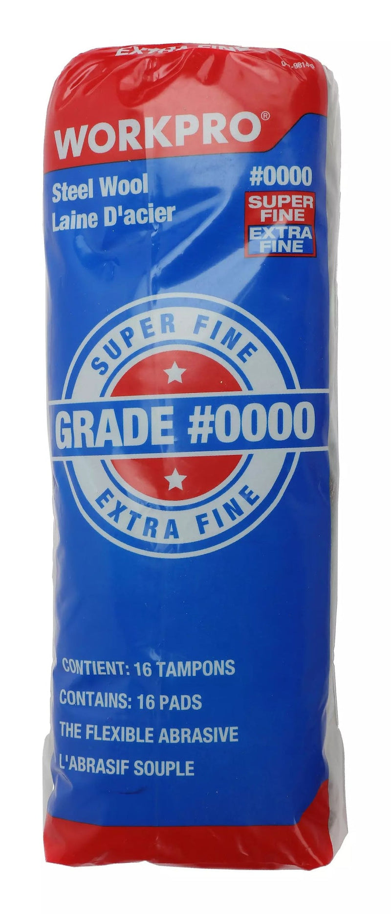 Steel Wool Pads For Multi-Surface Smoothing & Cleaning, Super Fine Grade, 16-pk Z2426