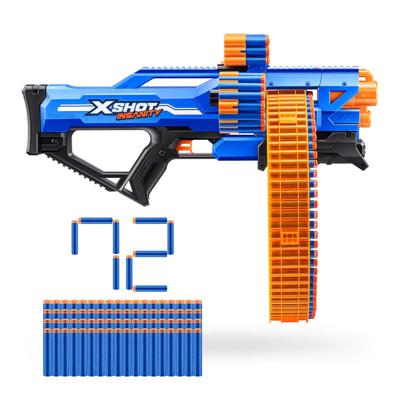 Insanity S1 Mad Mega Barrel Dart Blaster, 72-Darts, Ages 8+ T1115