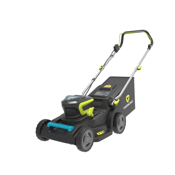 48V 2-in-1 Brushless Push Lawn Mower, 17-in with 4Ah Battery & Charger R344