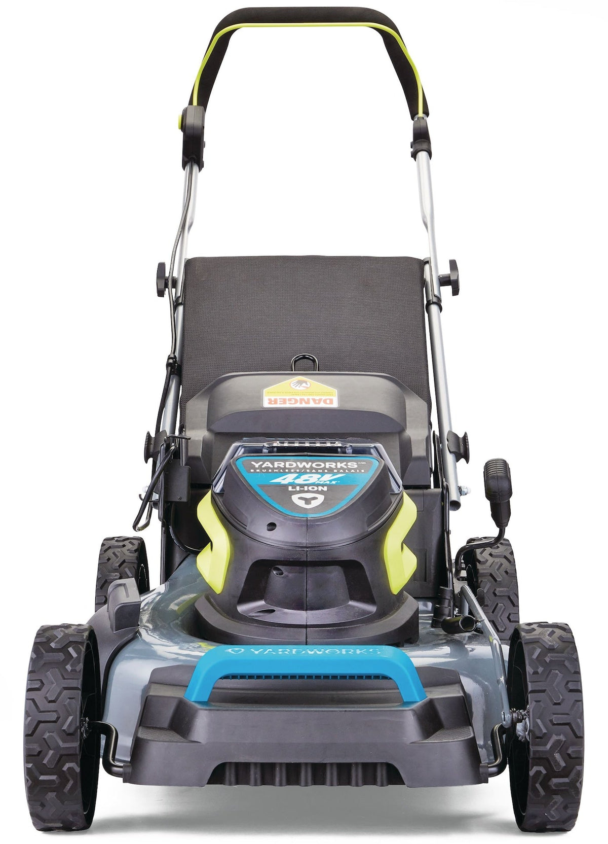 48V 3-in-1 Cordless Brushless Push Lawn Mower, 20-in with 5Ah Battery & Charger