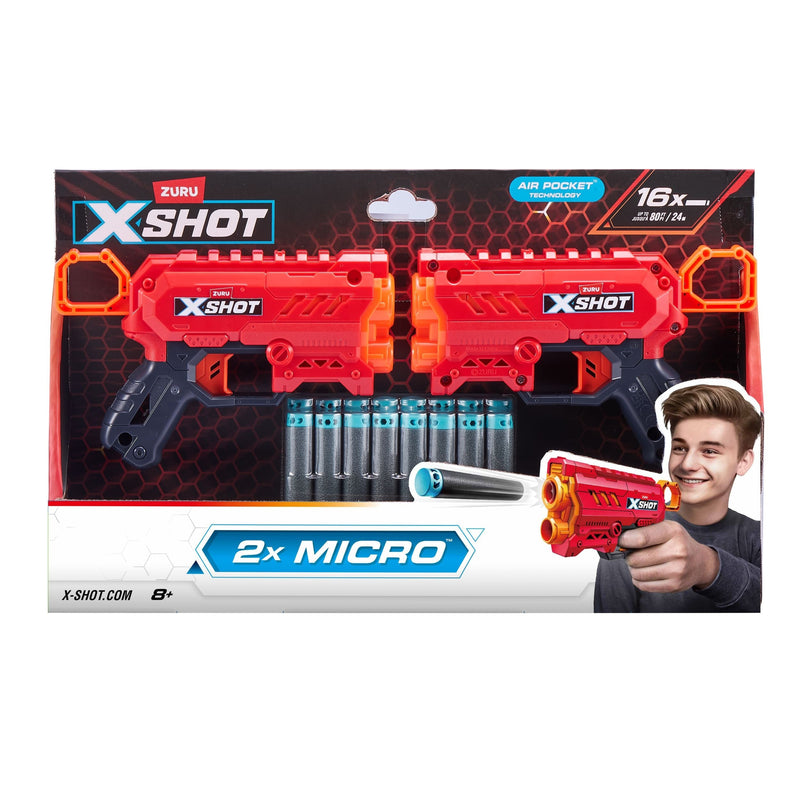 Micro Foam Dart Blaster, Includes 16 Darts, 2-pk, Ages 8+ P8299